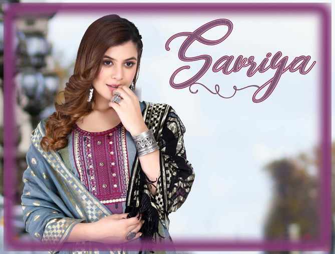 Riya Savriya 1 Fancy Cotton Ethnic Wear Kurti Pant With Dupatta Readymade Collection